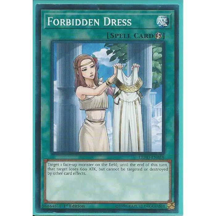 Lá bài thẻ bài Yugioh LEHD-ENB18 Forbidden Dress