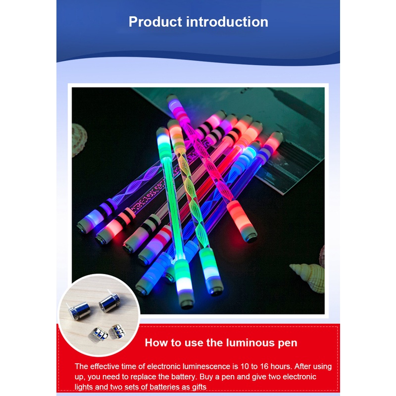 Bút Xoay Ngón Tay Kèm Lõi Xoay Rèn Luyện Trí Não Giảm Căng Thẳng