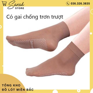 10 Đôi Tất Da Chân Cổ Cao Chống Trơn Trượt Thời Trang