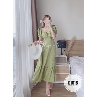 Bigsize Đầm maxi tùng bèo D1018