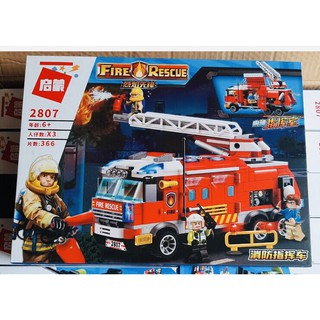 Bộ lego xe cứu hỏa 366 chi tiết