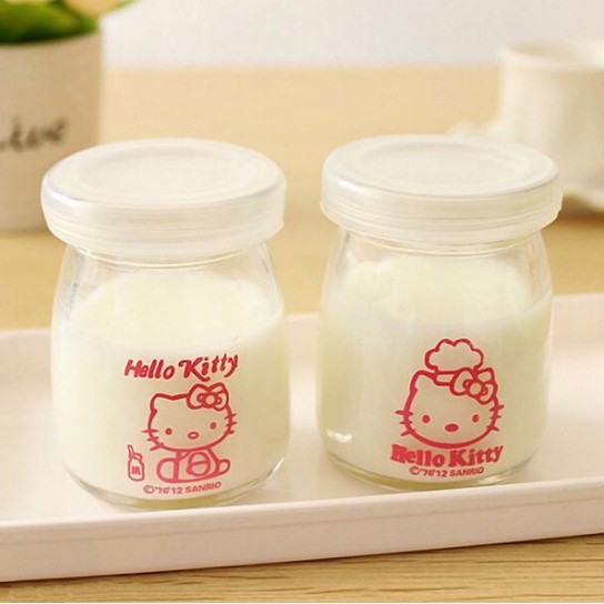 [Khuyến mại] Bộ 12 hủ thủy tinh làm sữa chua 100ml