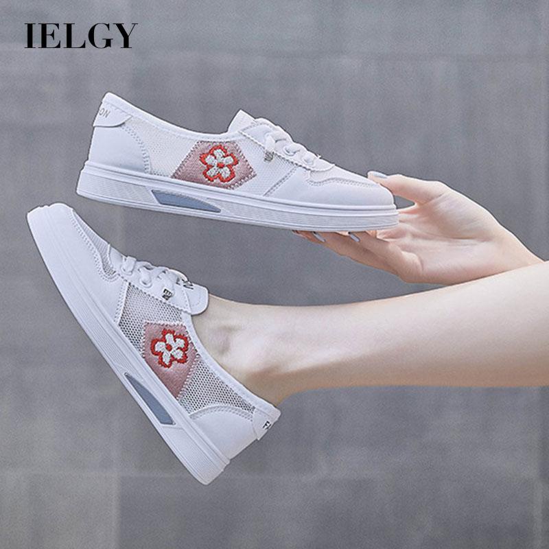Giày thể thao IELGY phối lưới thoáng khí thời trang cho nữ