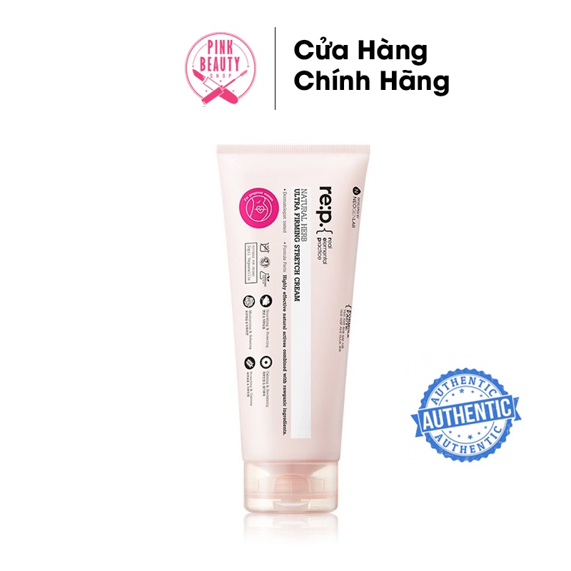 Kem Giảm Rạn Da Re:p Làm Săn Chắc Và Mờ Sẹo Natural Herb Ultra Firming Stretch Cream 200ml