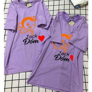 Áo phông jack 💓 freeship 💓 giảm ngay 10k khi nhâp - áo màu tím tay lỡ jack fan đóm giá rẻ