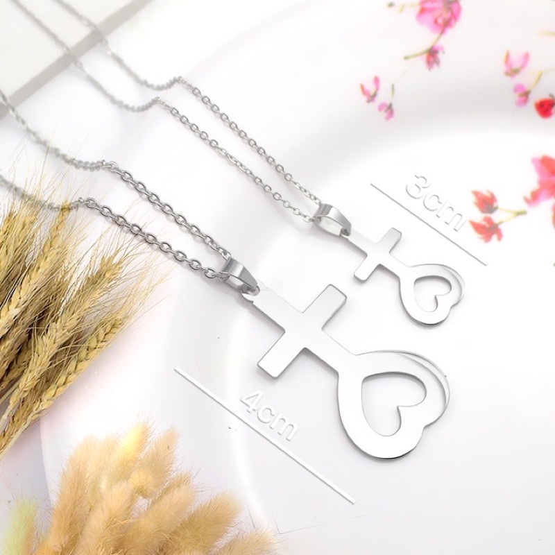 Mặt dây chuyền thiên tâm công giáo chuẩn bạc ta - THJ SLIVER