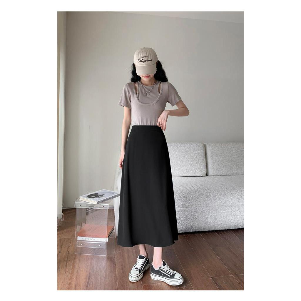 Chân Váy Chữ A Lưng Cao Xinh Xắn Dễ Phối Đồ Theo Phong Cách 62019