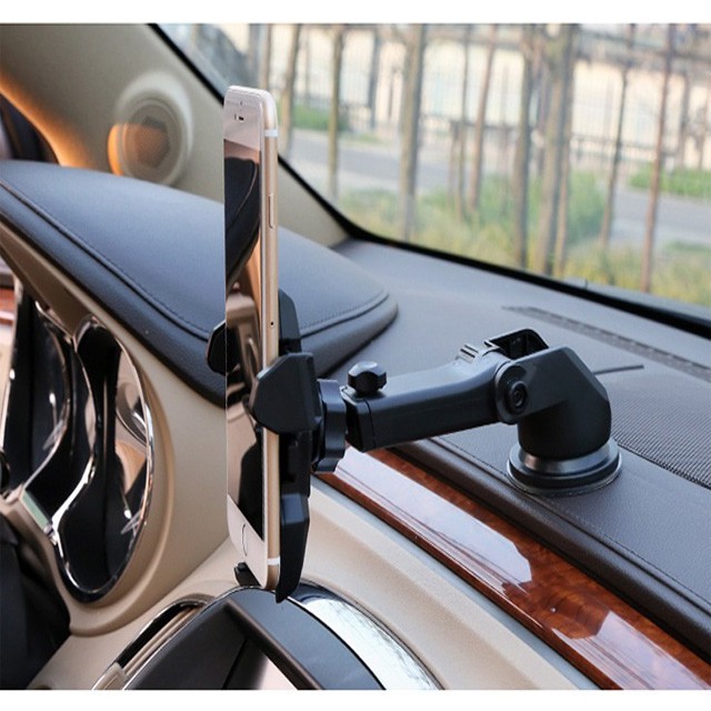 Giá đỡ điện thoại trên ô tô loại hít kính cổ dài rất thuận tiện | BigBuy360 - bigbuy360.vn