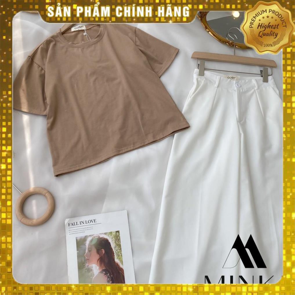 [MÃ XIA FREEHIP] SET ÁO THUN VÀ QUẦN SUÔNG - CHẤT LIỆU KAKI COTTON CAO CẤP - MÀU NÂU-NUDE- [THIẾT KẾ] | BigBuy360 - bigbuy360.vn