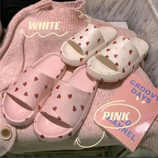Dép BÁNH MỲ ulzzang nữ hình tim dễ thương - dép đi trong nhà siêu nhẹ