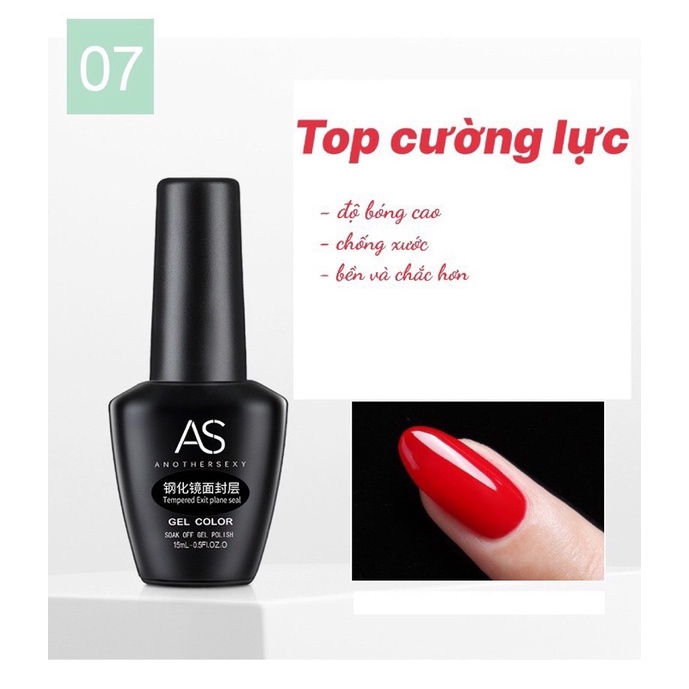 Top bóng cường lực sơn gel As