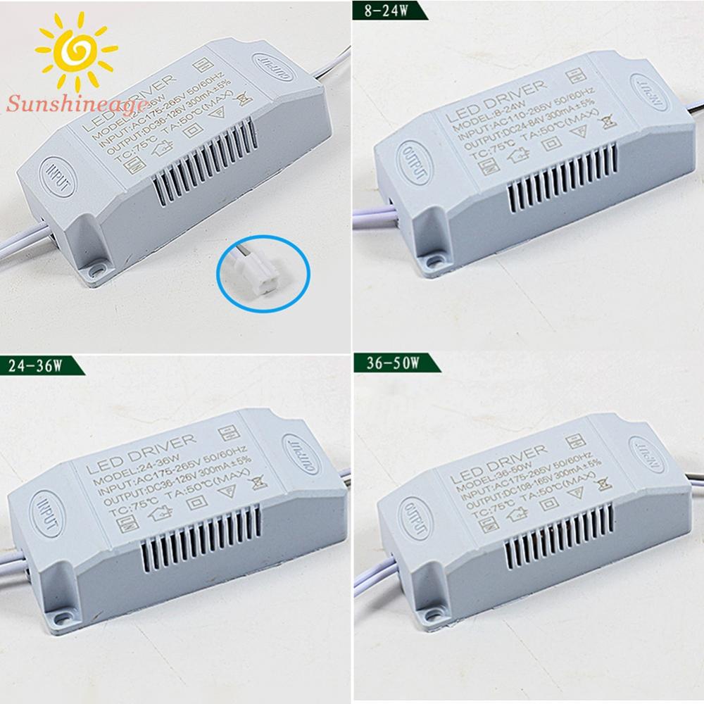 SUNAGE- ~Electronic Transformer Panel Light 1 Pc 12-24W/24-36W/36-50W Driver Power Supply【SUNAGE-HOT Fashion】
