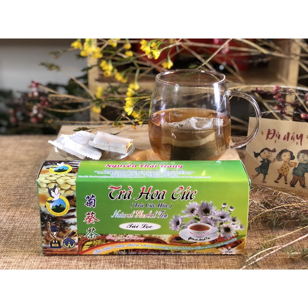 Trà Túi Lọc Hoa Cúc (Hôp 50 Túi Lọc) - Nguyên Thái Trang – Thảo Dược Thiên Nhiên
