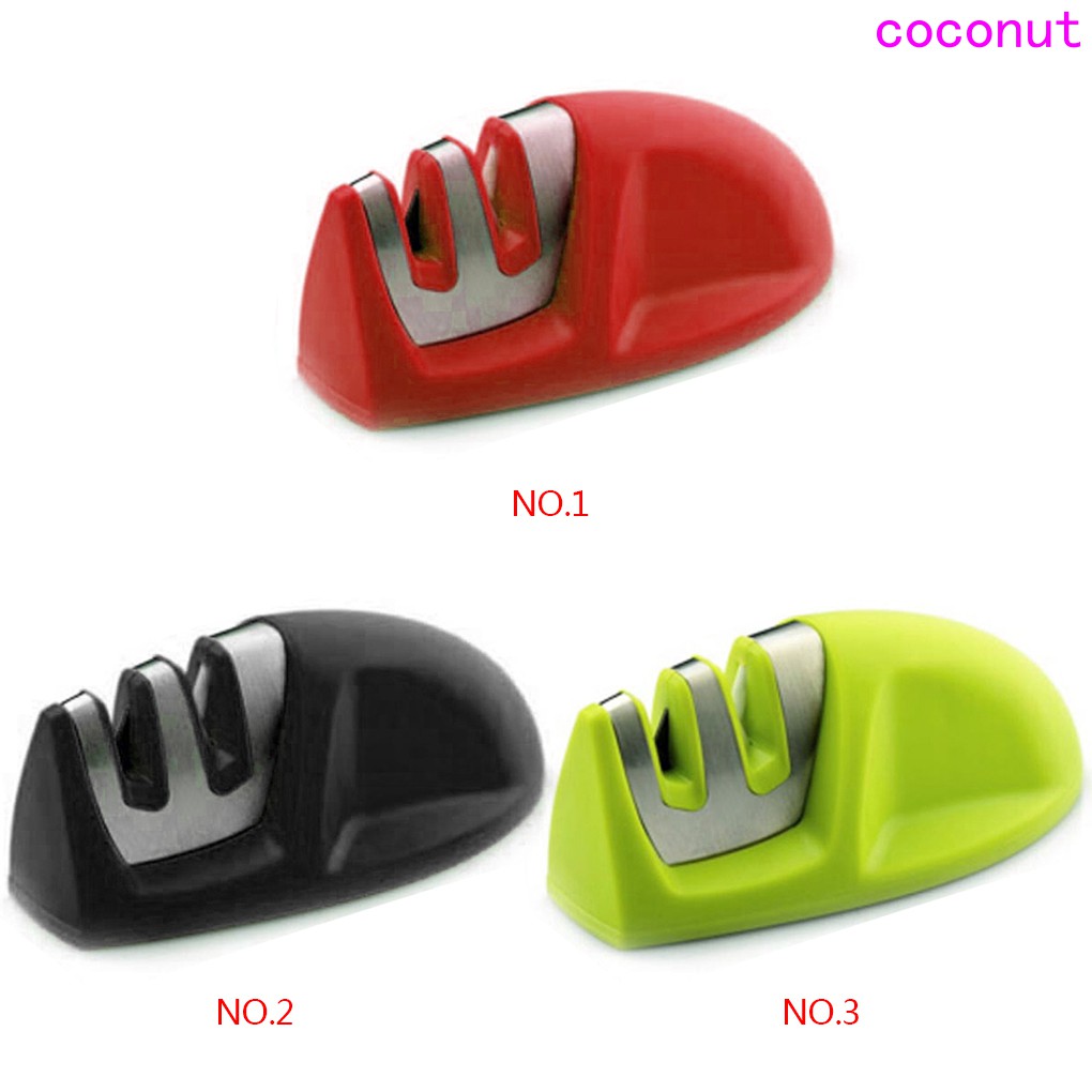 Two Stage(Ceramic+Diamond) Knife Sharpener Sharpening Stone Whetstone Waterstone Kitchen Honing Stone Sharpener