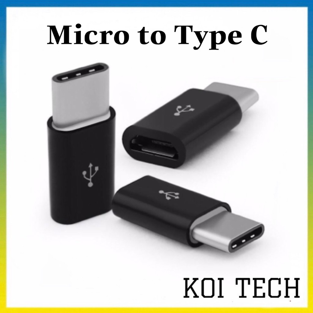 Đầu chuyển đổi micro usb sang usb type c - jack chuyển đổi type c - vienthognhn