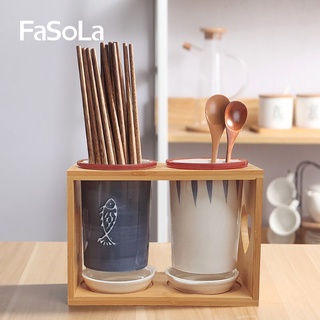 Ống đũa đôi bằng sứ cao cấp trang nhã FASOLA FSLSH-075