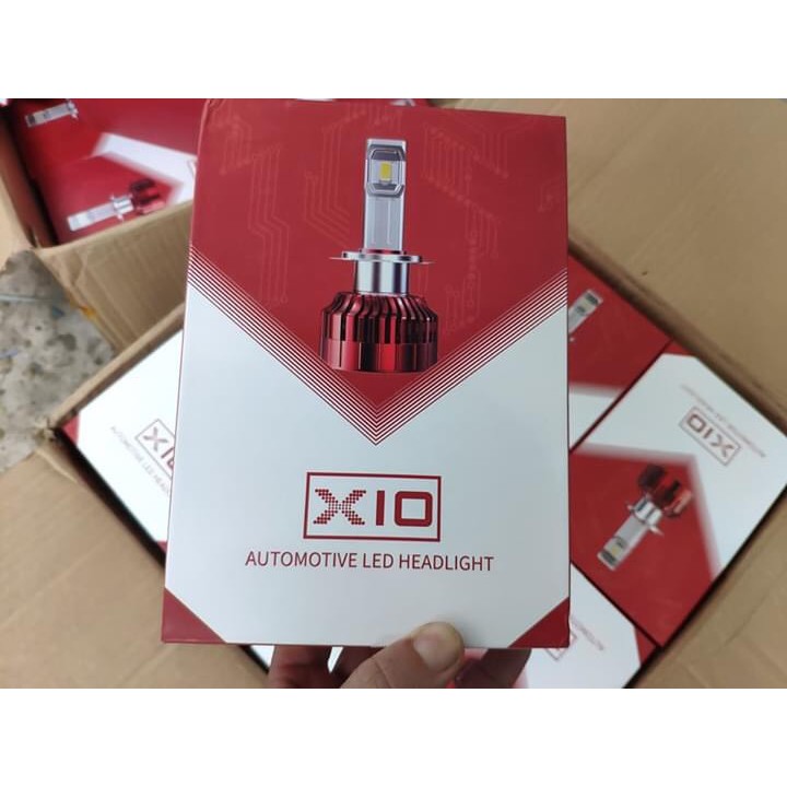Bộ 2 bóng LED Mitra X10 chân H4 thế hệ mới sáng hơn và tốt hơn