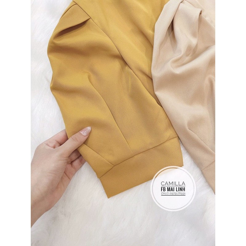 [Mã WASTMAY giảm 15% tối đa 30K đơn 150K] ⚡️BÁN SỈ⚡️Đầm xoè ly eo tay bồng 2 màu be , vàng | BigBuy360 - bigbuy360.vn