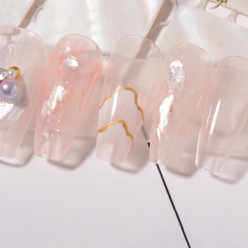 [beautymart] 1 Hộp Kim Tuyến Lấp Lánh Hình Vỏ Sò Dùng Trang Trí Móng Tay