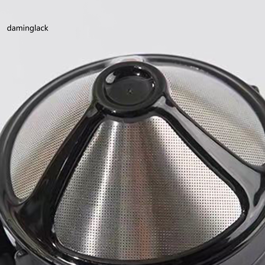 daminglack Household electrical appliances Black Color Coffee Dripper Drip Coffee Filter Supplies Heat Resistant for Home