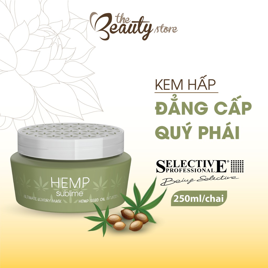 Kem Hấp Phục Hồi Hư Tổn Selective Hemp Sublime Đẳng Cấp Quý Phái, Dưỡng Ẩm Chuyên Sâu Ultimate Luxury Mask 250ml 73732