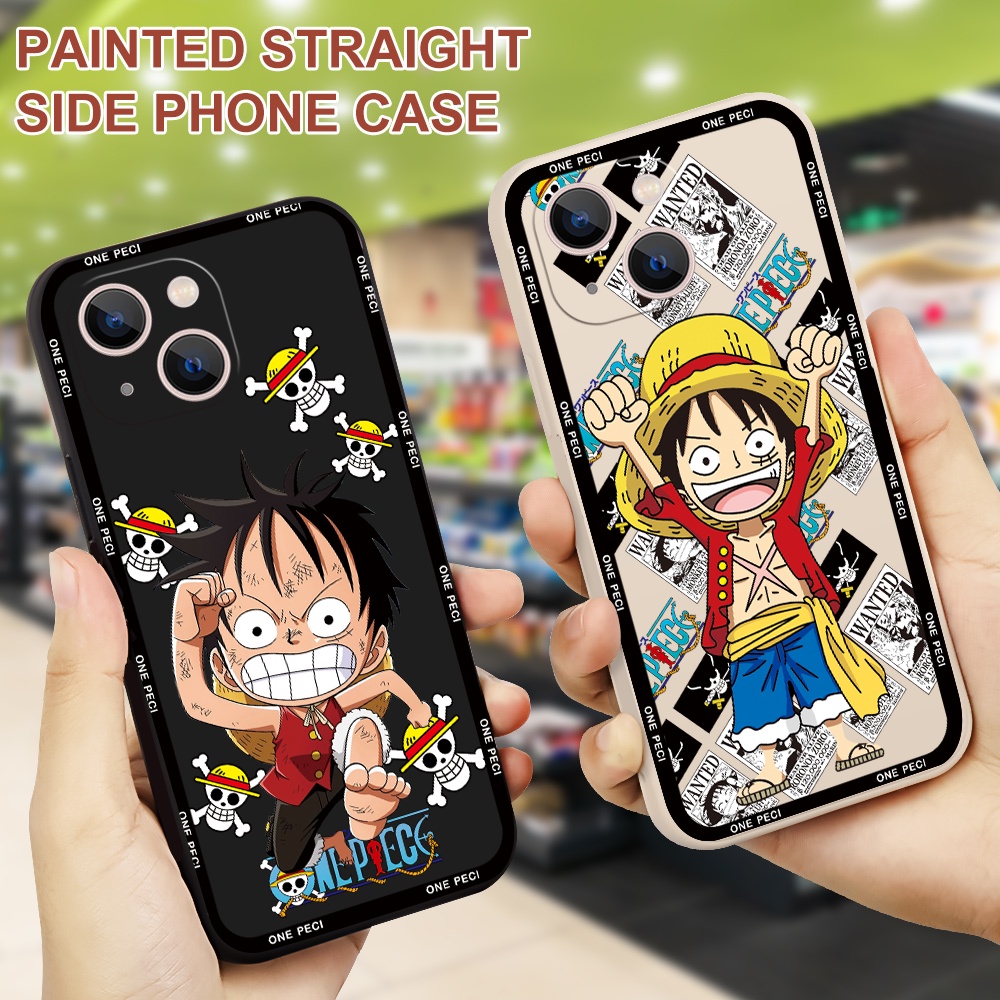 Ốp ĐiệN ThoạI HọA TiếT One Piece Cho iPhone 13 12 11 mini Pro Max XS XR X 7 8 SE 6 6S mini Pro
