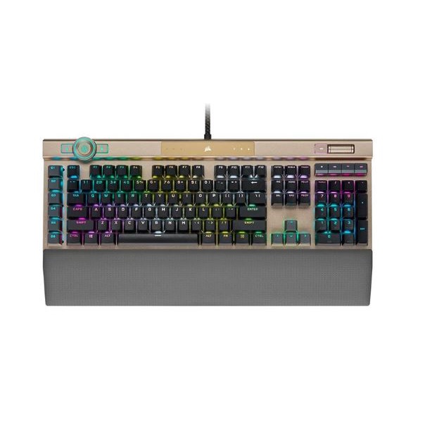 Bàn phím cơ Corsair K100 RGB Midnight Gold Optical sw (USB) (CH-912A21A-NA)