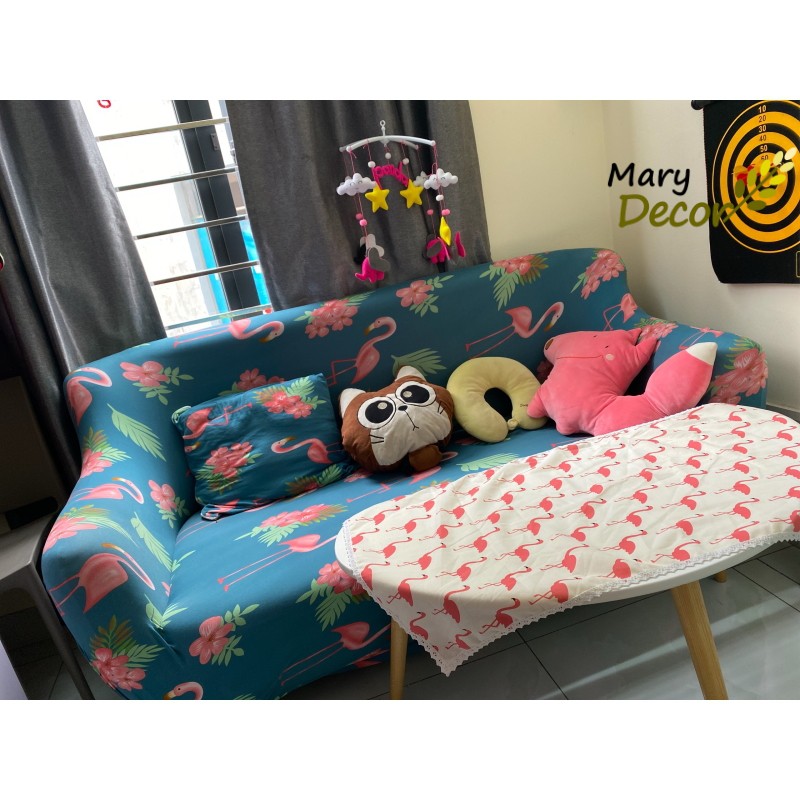 [Hàng sẵn, tặng 1 vỏ gối] Tấm bọc, vỏ bọc sofa giường Mary Decor co giãn dễ sử dụng đủ kích thước