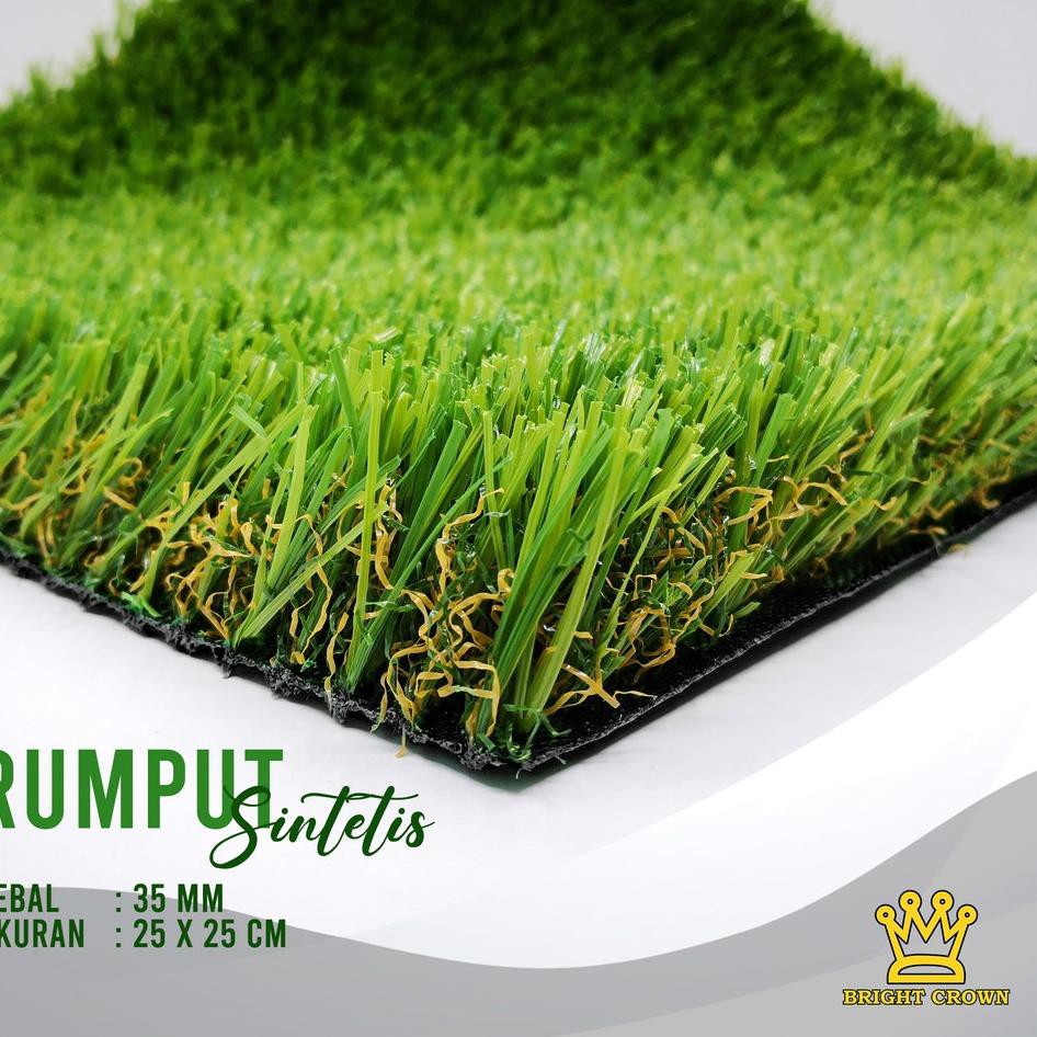 Thảm cỏ nhân tạo dày dặn kích thước 9.9 35mm kiểu Nhật Bản 25x25CM