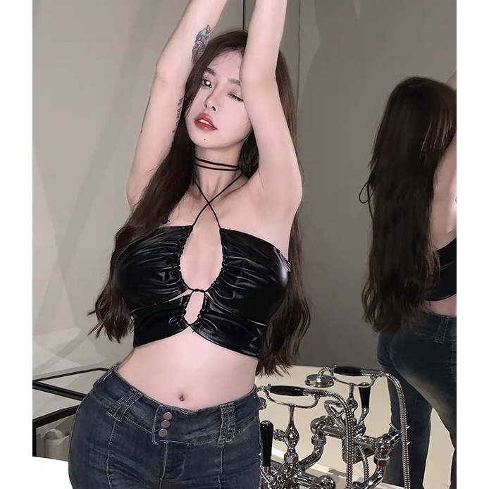 Áo ống croptop da Ulzzang