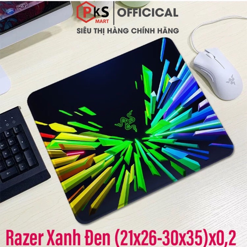 Pad Chuột, Lót Chuột RAZER - ONE PIECE - AUS (21x26,30x35)x0,2cm May Bo Viền, Loại A+ In Sắc Nét Không Phai Màu Bền Đẹp