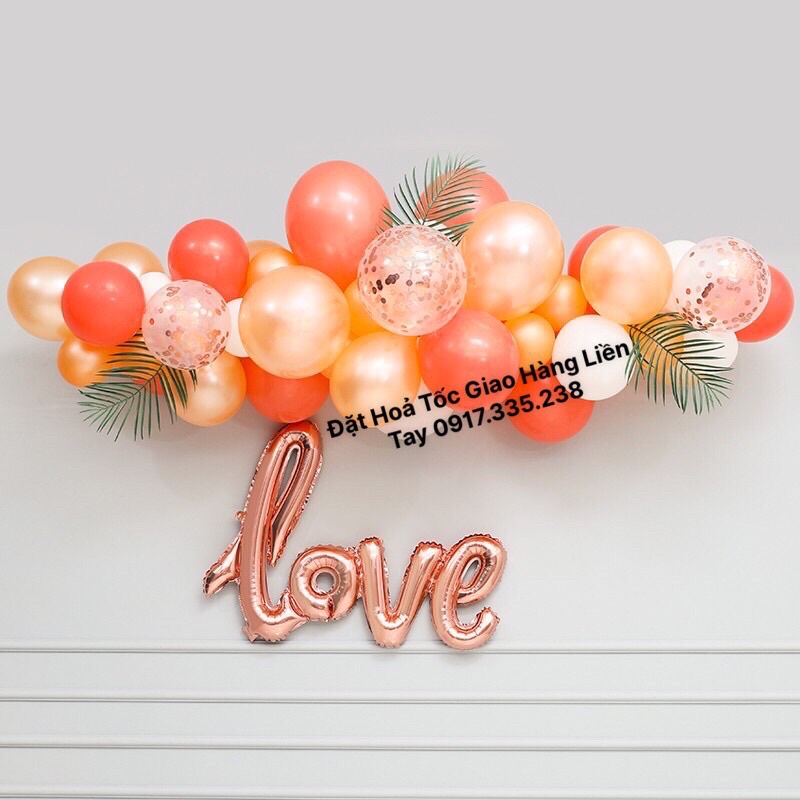 Set bóng chữ love siêu xinh Thật lộng lẫy khi sét bóng này vào ngày Đám Cưới Hoặc Sinh Nhật Xinh Lung Linh