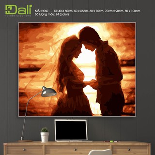 Tranh treo tường tự tô màu số hóa DALI Tranh Dư vị tình yêu N060