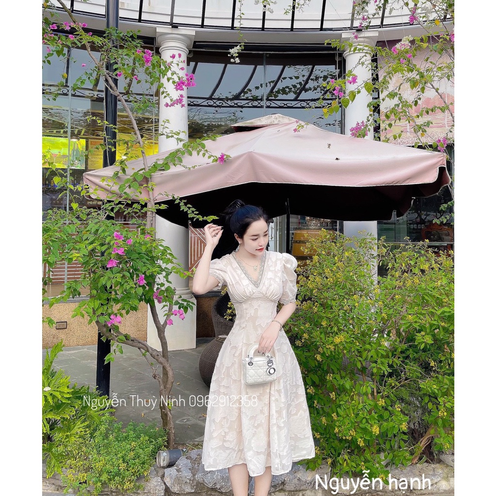 Váy ren tiểu thư sang chảnh, váy ren công sở SUNNY BONTIQUE lên đồ cực xịn