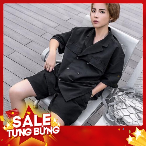 FREESHIP - Quần short kaki pants unisex màu đen trơn ống suôn đùi Hàn Quốc - Quần short nam nữ đẹp 2020 | Valu Store - H