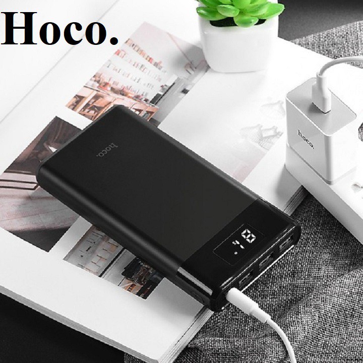 [Mã 252ELSALE hoàn 7% đơn 300K] Sạc dự phòng 30000mah chính hãng Hoco B35E sạc nhanh