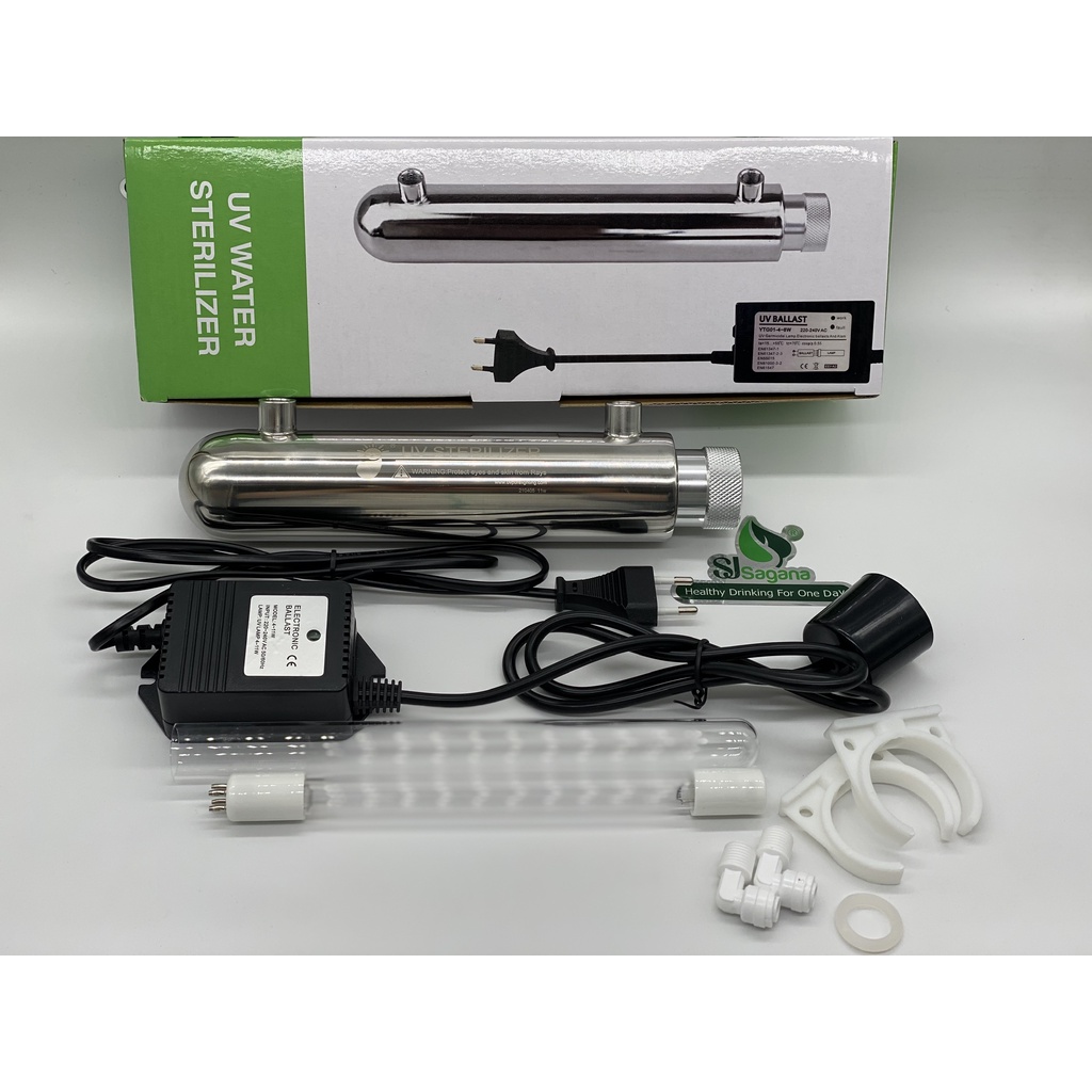 Bộ đèn UV 11W, Đèn UV diệt khuẩn cho máy lọc nước 11w 4 chân