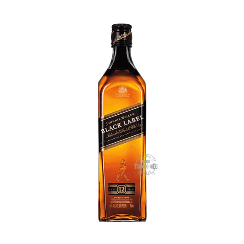 vỏ chai decor black label xuất xứ Scotland