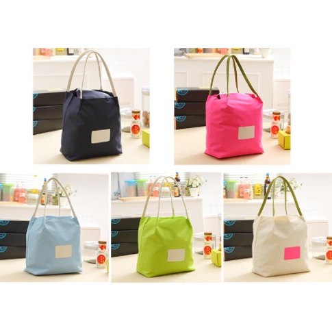 Túi giữ nhiệt đựng đồ ăn có dây rút TGDA6 26x16 cm cắm trại du lịch Cách Nhiệt Tiện Ích