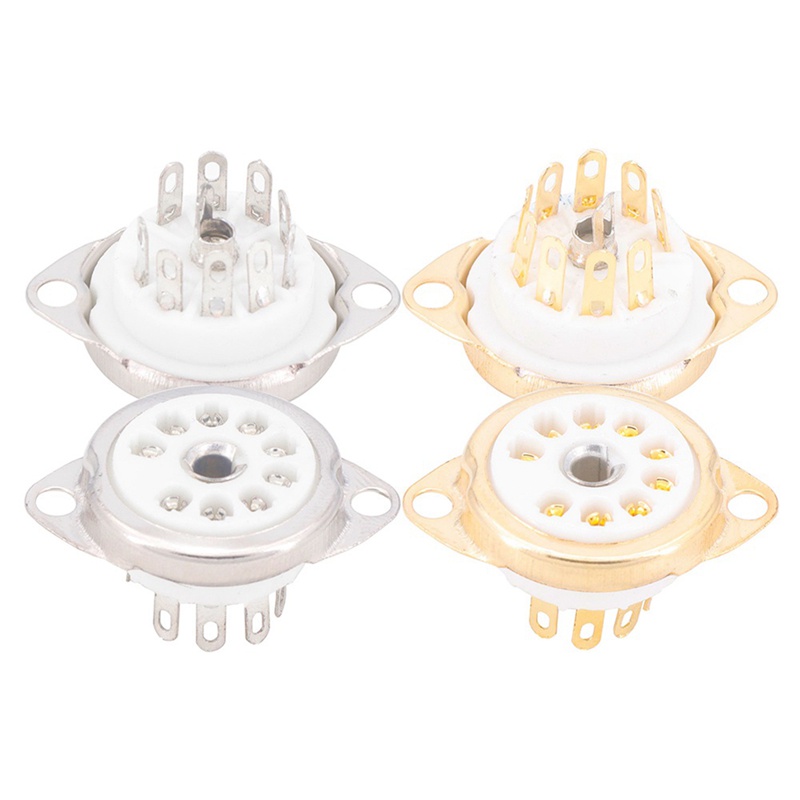 Set 10 Khung Gầm Ống Chân Không B9A 9Pin Cho ECC81 ECC82 ECC83 EL84 6922