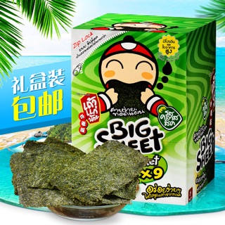 Snack Rong biển Thái Lan Big Sheet - Hộp 12 gói (ăn ghiền lun)