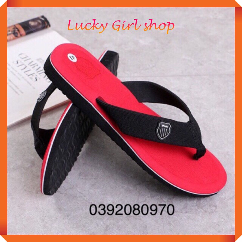 [DÉP SIÊU NHẸ - GIÁ SIÊU MỀM] Dép Kẹp Nam Thời Trang Quai Dù Đế Xốp Size 40-45 (nữ chân to dùng OK) - Lucky Girl shop