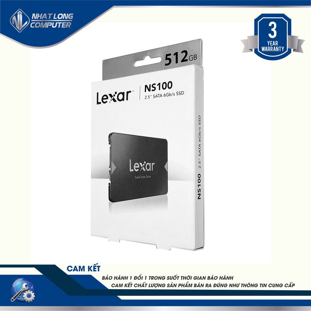 Ổ cứng SSD Lexar 512Gb Ns100 chính hãng