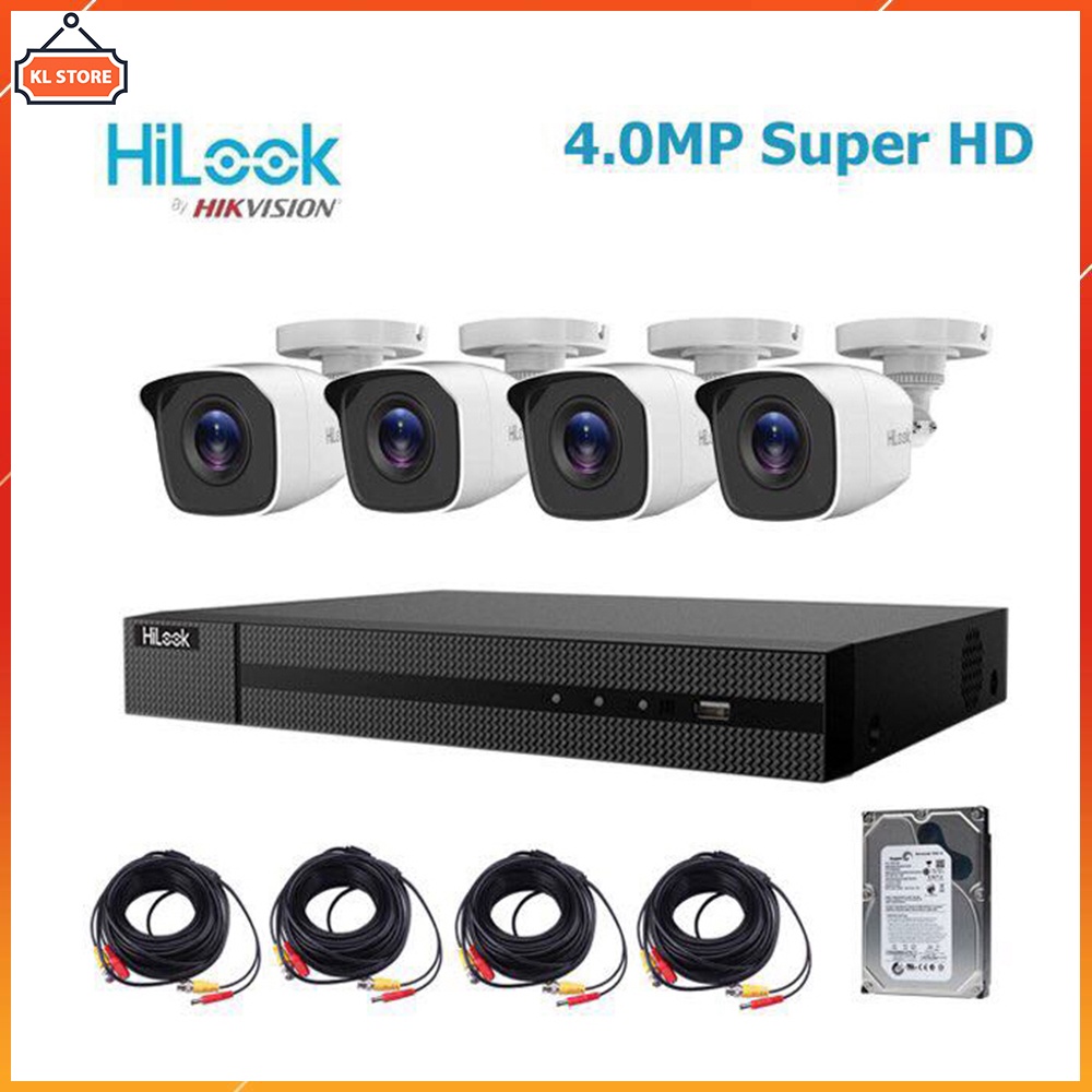 Bộ Camera Giám Sát Hilook Super HD 4.0MP – Trọn Bộ Camera Quan Sát Đầy Đủ Phụ Kiện Lắp Đặt