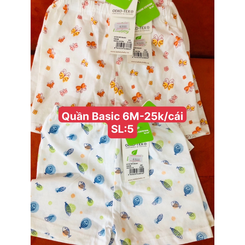 Quần đùi basic Lullaby NH50B - 6M