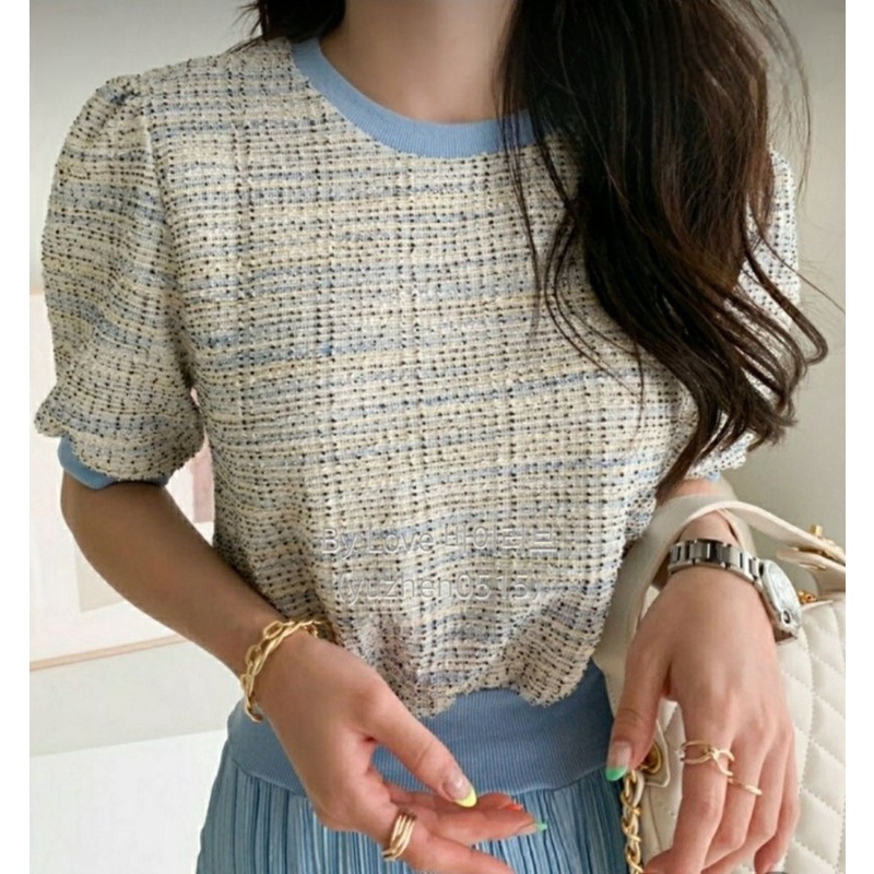 Đầm tay phồng thắt eo phong cách Hàn Quốc/ Korea Style