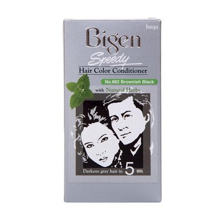 Thuốc Nhuộm Tóc Bigen 882 Nâu Đen (Brownish Black) Speedy Hair Color Conditioner. TAT Cung Cấp Và Bảo Trợ.