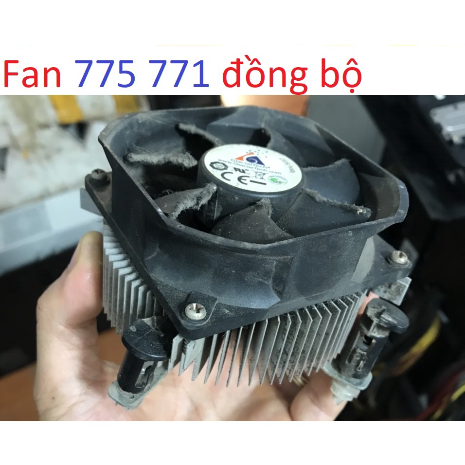 Tặng keo - fan quạt tản nhiệt stock zin lõi đồng tháp bộ cpu socket 775 771 77x các loại all