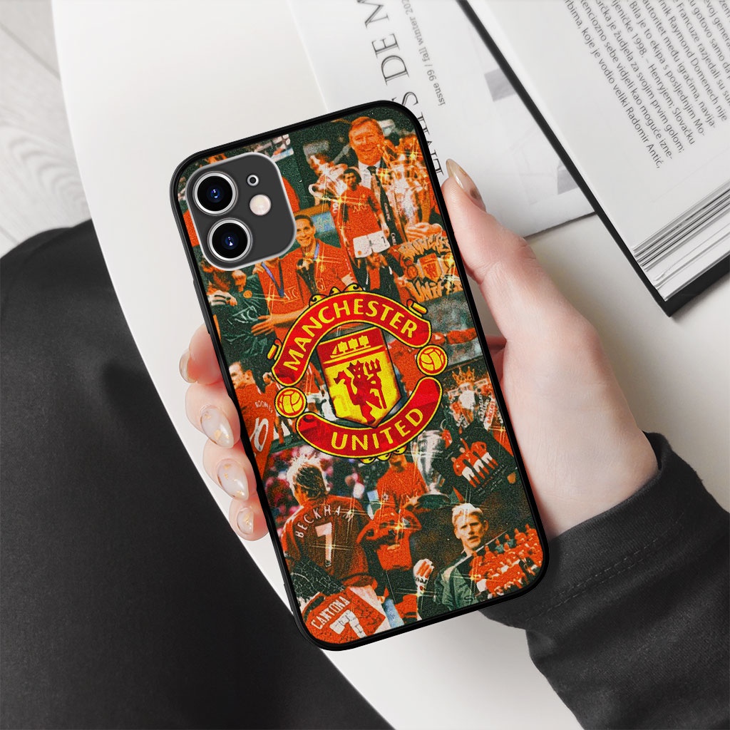 Ốp lưng iphone Manchester united legend collage pro 13 11 12 promax 7 8 plus xs X Xr RED20210070
