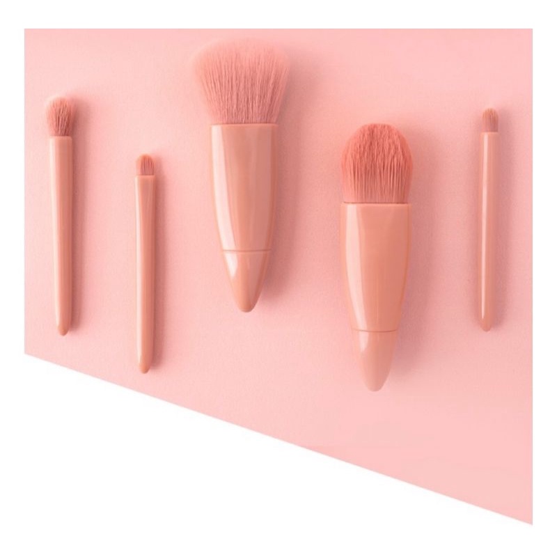 ( Hot tiktok) Bộ cọ trang điểm cá nhân chuyên nghiệp 5 món bỏ túi